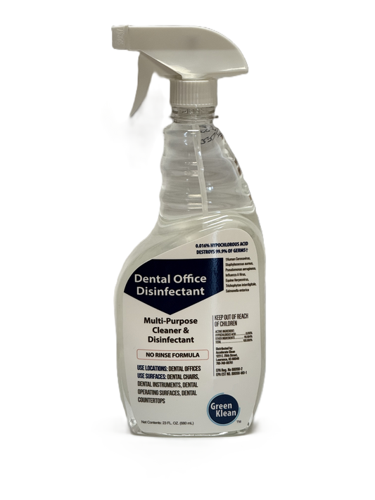 23 oz GreenKlean Hypochlorous Dental Office Disinfectant